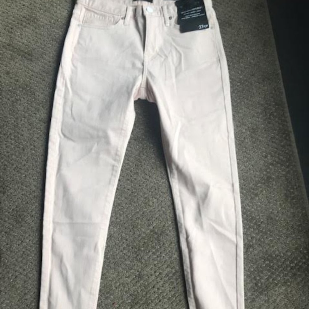 Blush Coloured Cropped Jeans from Banana Republic